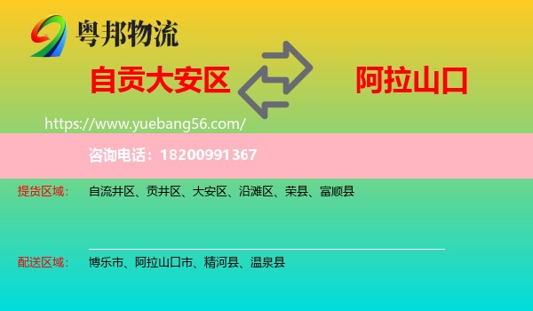 大安區(qū)到阿拉山口市物流
