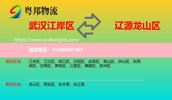 江岸區(qū)到龍山區(qū)物流