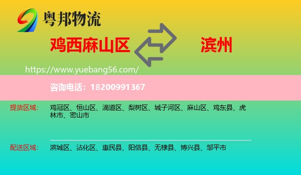 麻山區(qū)到濱州物流