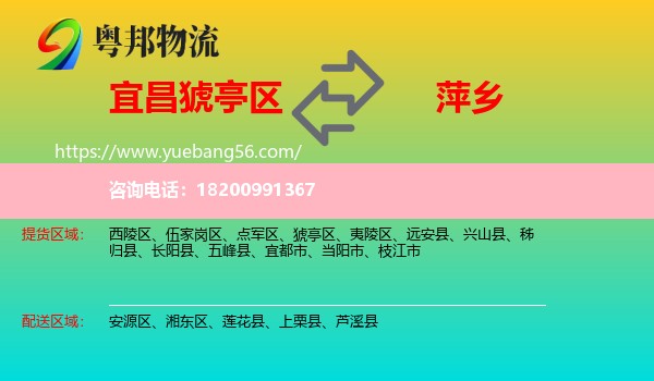 猇亭區(qū)到萍鄉(xiāng)物流